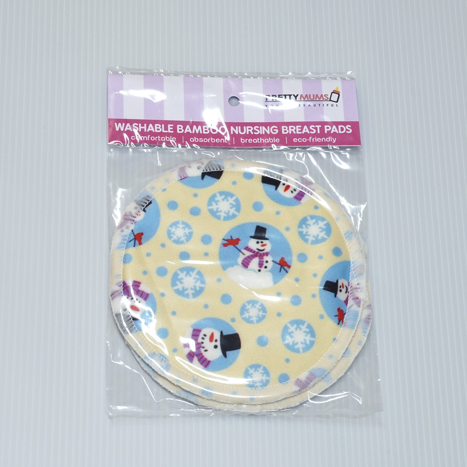 baby-fair PrettyMums Washable Bamboo Nursing Pads (Snowman/Caterpillars/Bees/Sea Creatures - Coral)